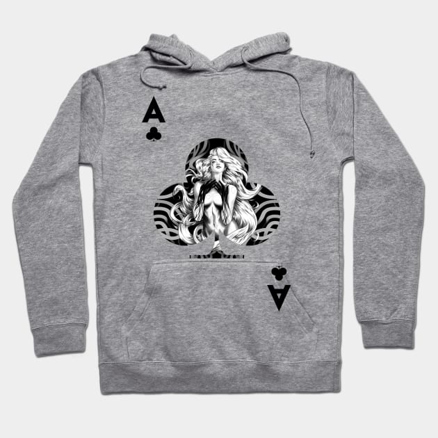 Ace of Clubs Hoodie by maxgunner44